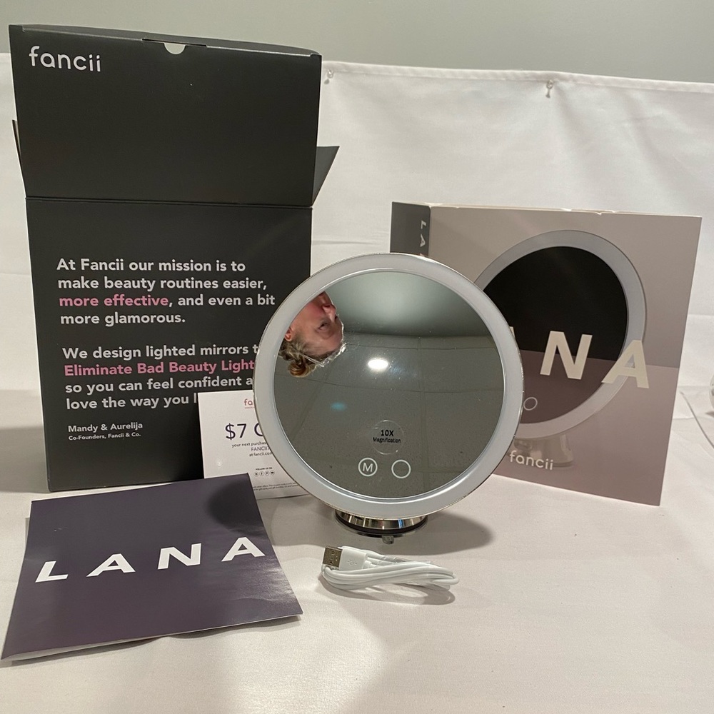 Fancii LANA 10X Magnifying Lighted Makeup Mirror